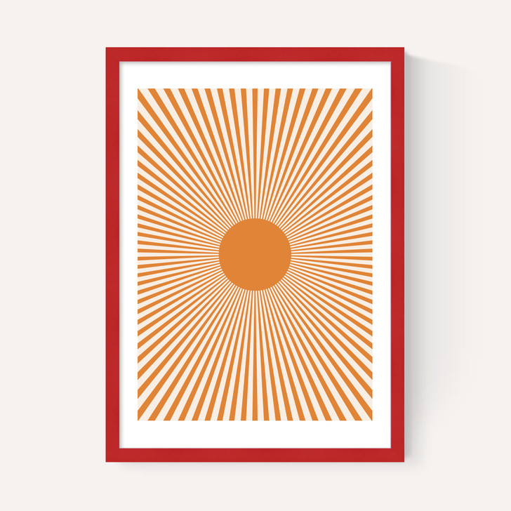 Orange Sun Rays