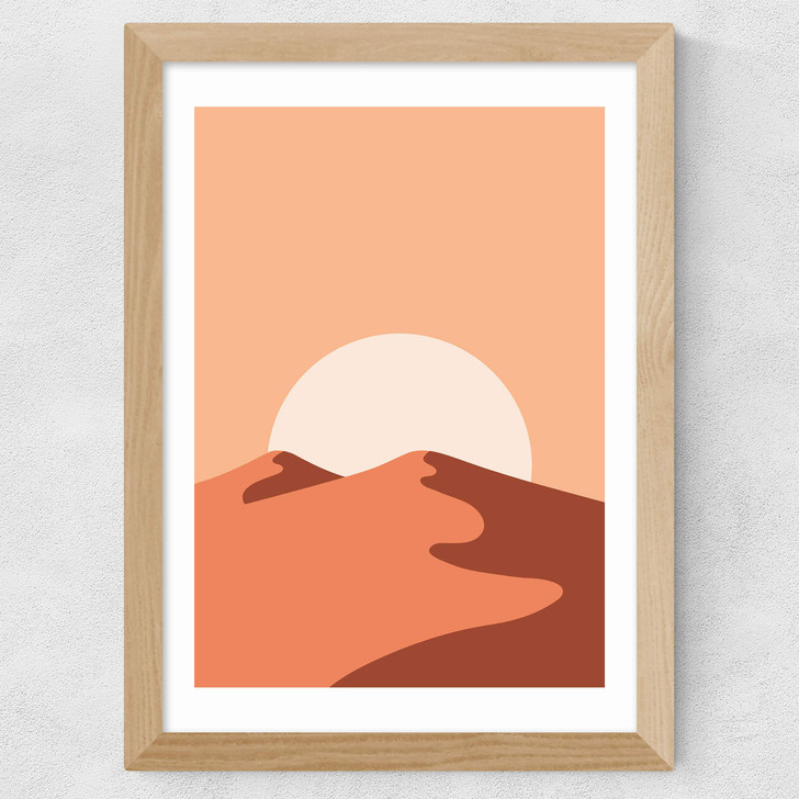 Sand Dunes Wide Oak Frame Sand Dunes Wide Oak Frame