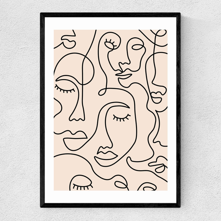 Single Line Faces