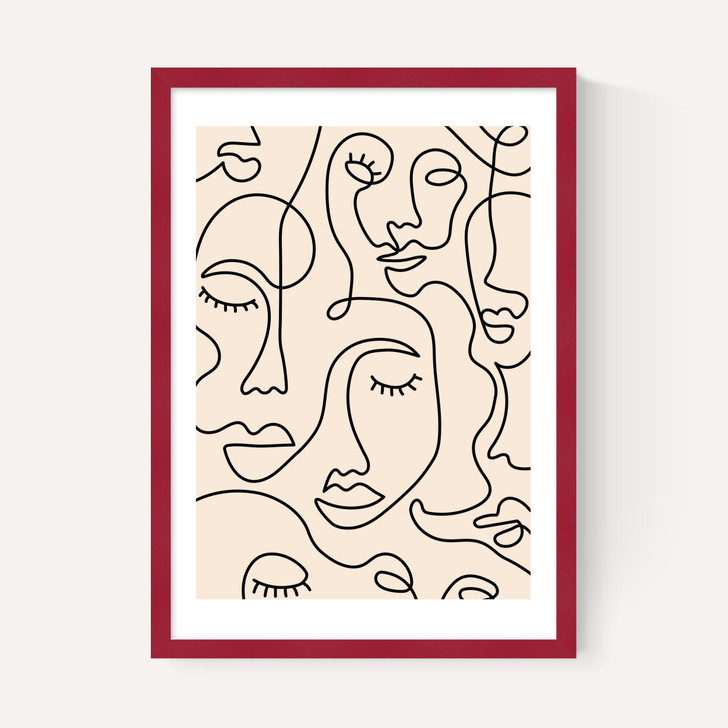 Single Line Faces