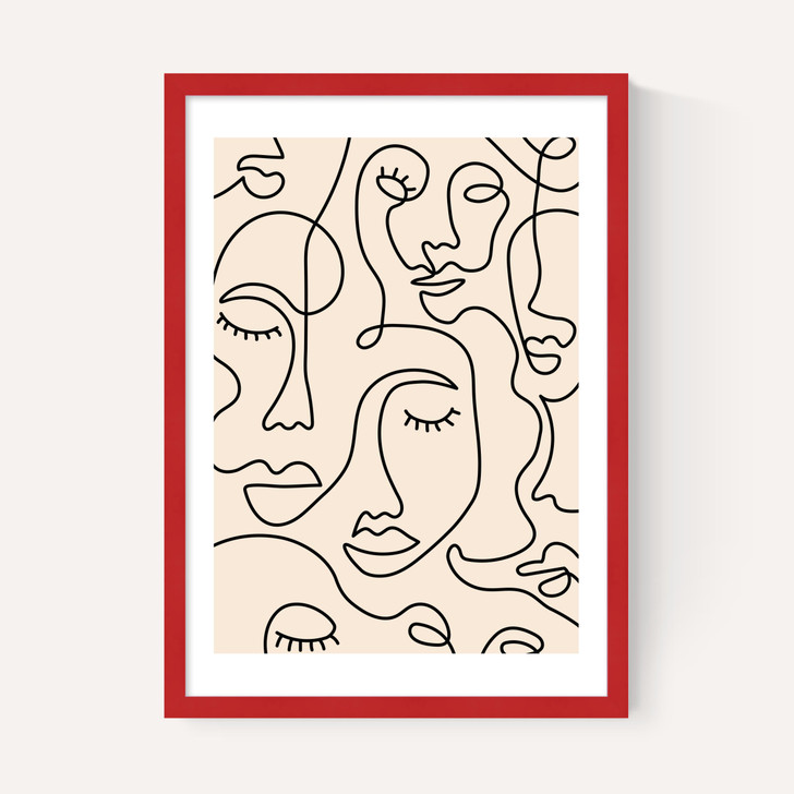 Single Line Faces