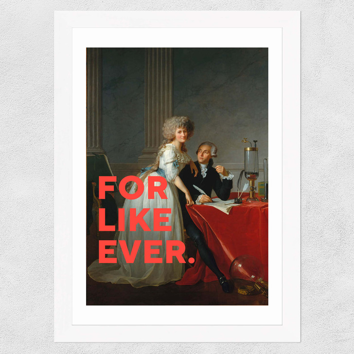For Like Ever Wide White Frame