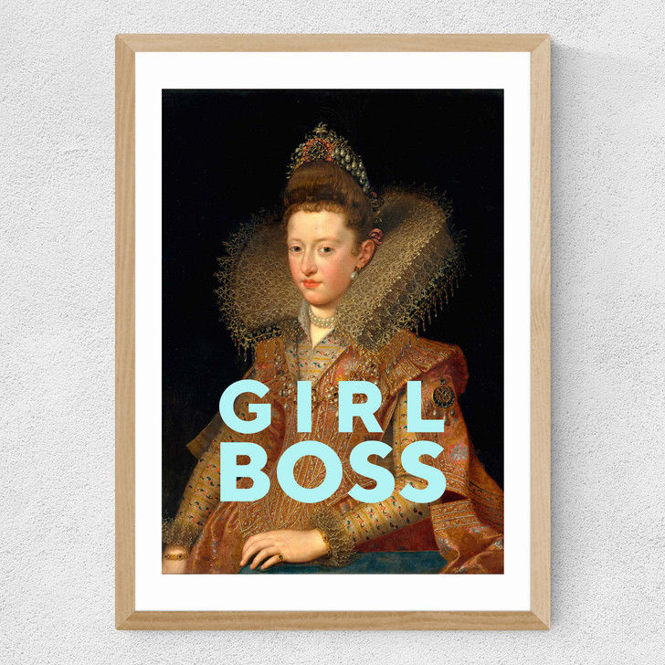Girl Boss Medium Oak Frame