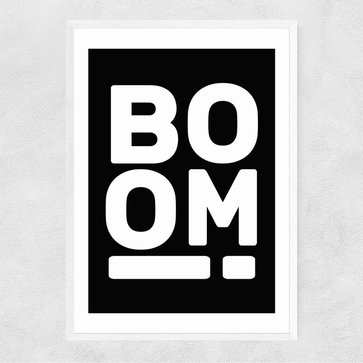 Boom Narrow White Frame Boom Narrow White Frame