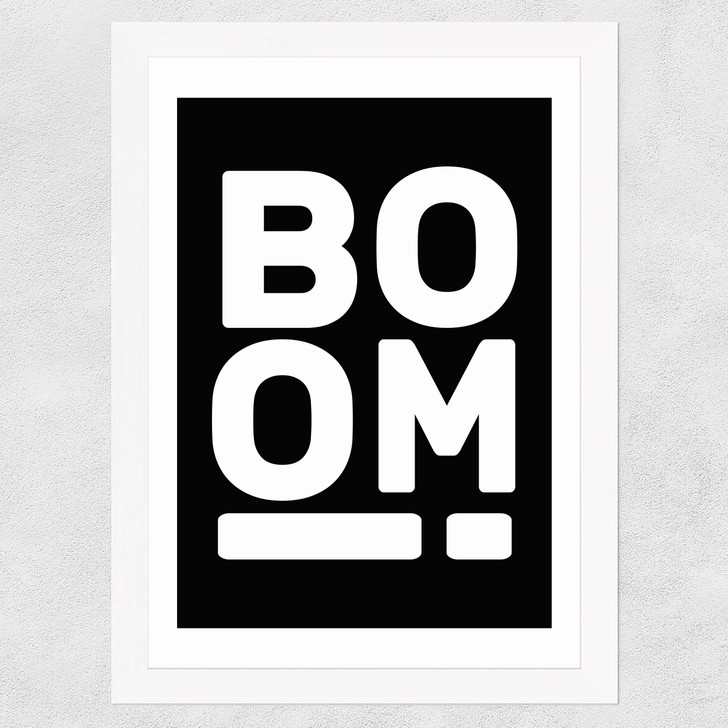 Boom Wide White Frame Boom Wide White Frame