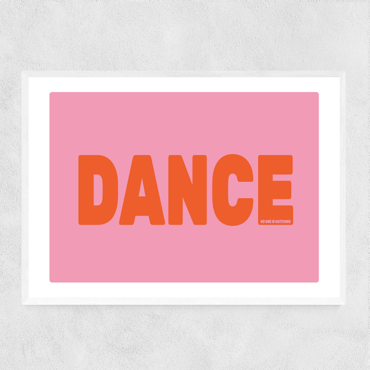 Dance by The Native State Narrow White Frame