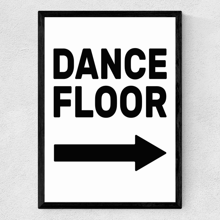 Dancefloor Medium Black Frame Dancefloor Medium Black Frame