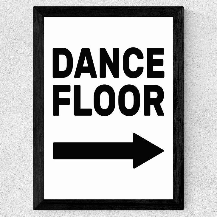 Dancefloor Wide Black Frame Dancefloor Wide Black Frame