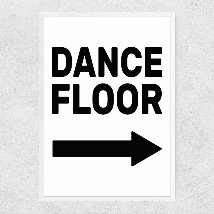 Dancefloor Narrow White Frame Dancefloor Narrow White Frame