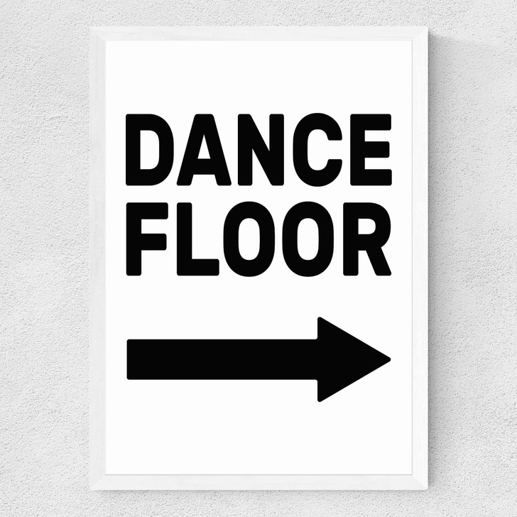 Dancefloor Medium White Frame
