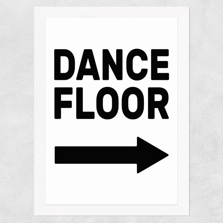 Dancefloor Wide White Frame
