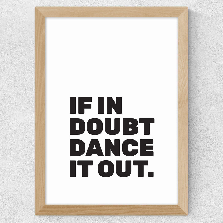 Dance It Out Wide Oak Frame