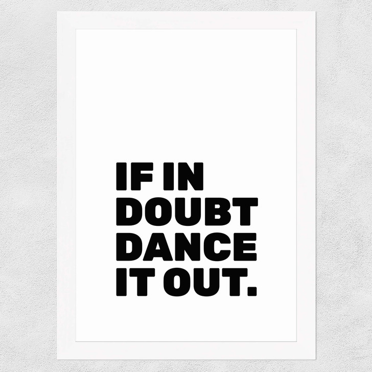 Dance It Out Wide White Frame