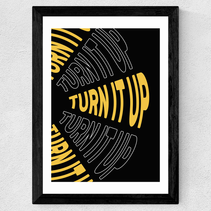 Turn It Up Wide Black Frame