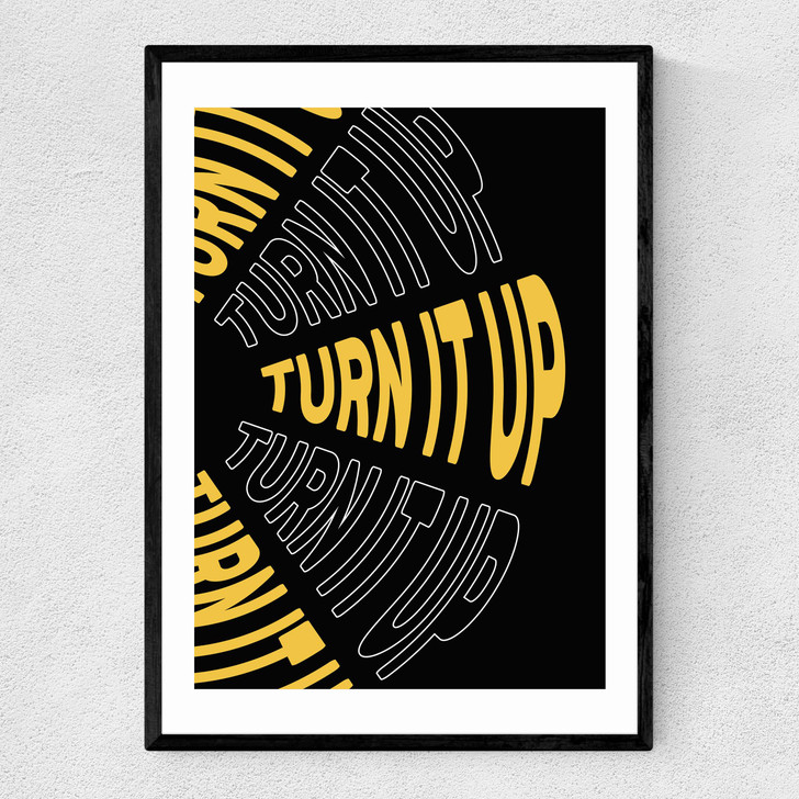 Turn It Up Narrow Black Frame