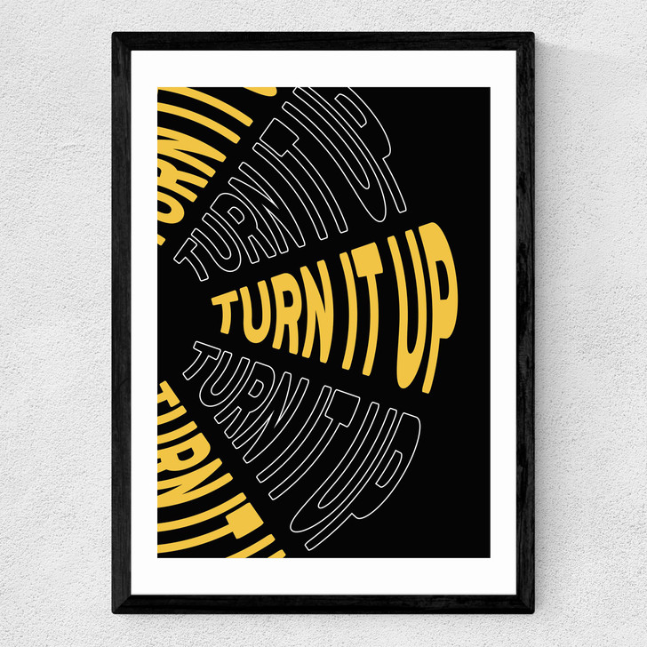 Turn It Up Medium Black Frame