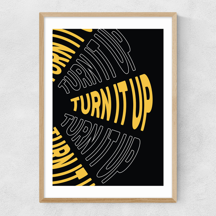 Turn It Up Narrow Oak Frame