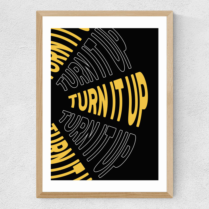 Turn It Up Medium Oak Frame