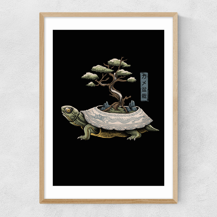 The Legendary Kame Narrow Oak Frame The Legendary Kame Narrow Oak Frame