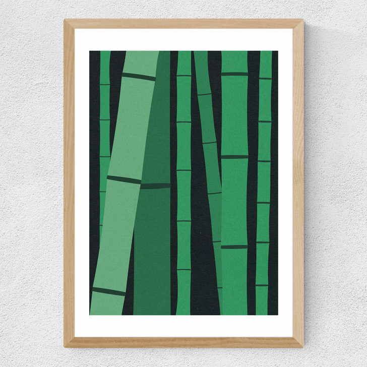 Bamboo Woods Medium Oak Frame Bamboo Woods Medium Oak Frame