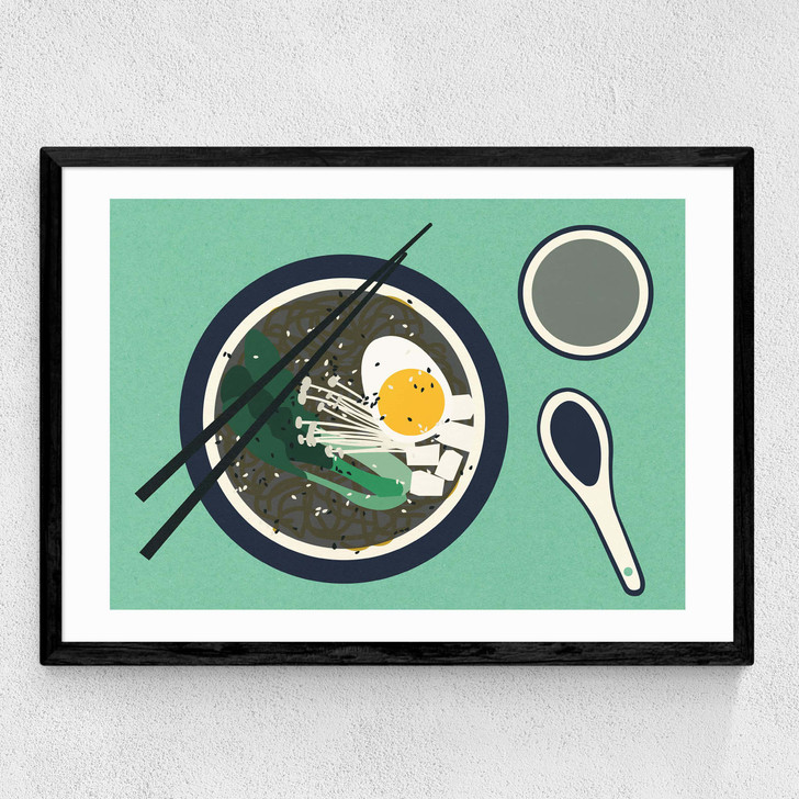 Breakfast at Mr Chan Medium Black Frame Breakfast at Mr Chan Medium Black Frame