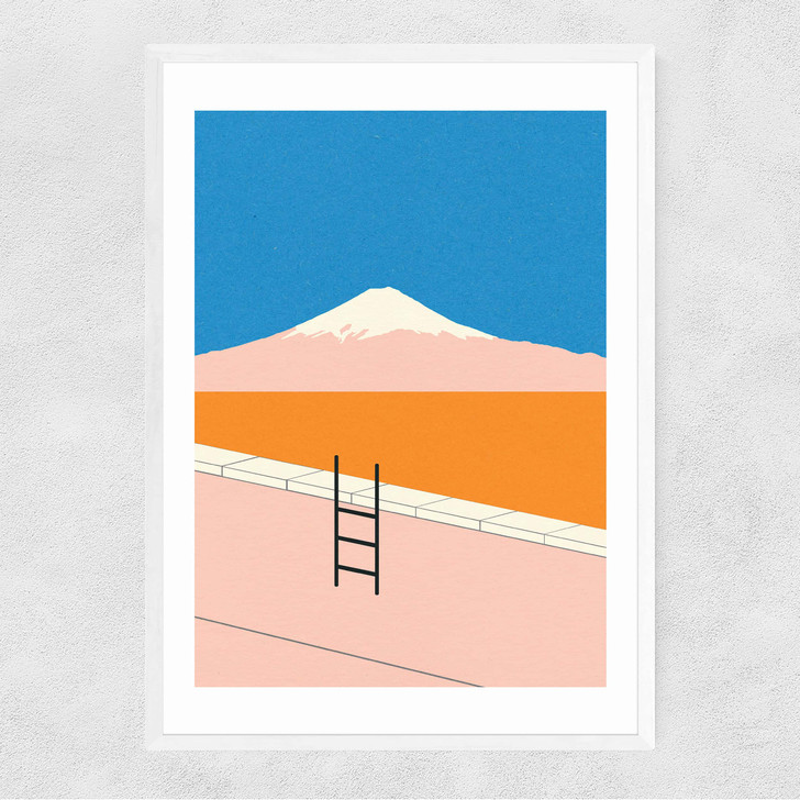 Fuji Pool Narrow White Frame Fuji Pool Narrow White Frame