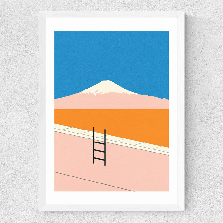 Fuji Pool Medium White Frame
