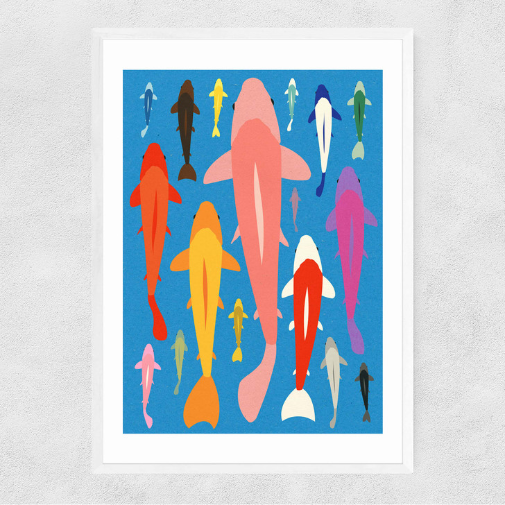 Koi Gang Narrow White Frame