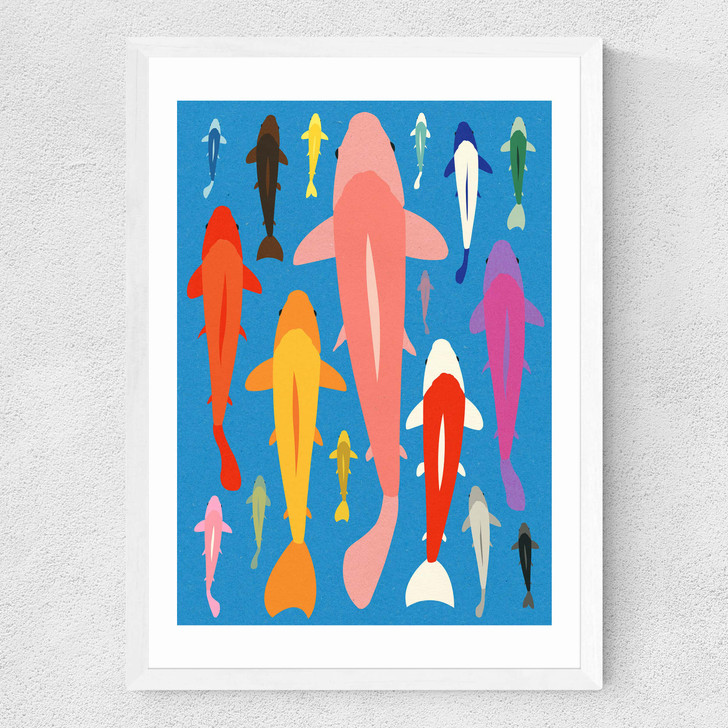 Koi Gang Medium White Frame