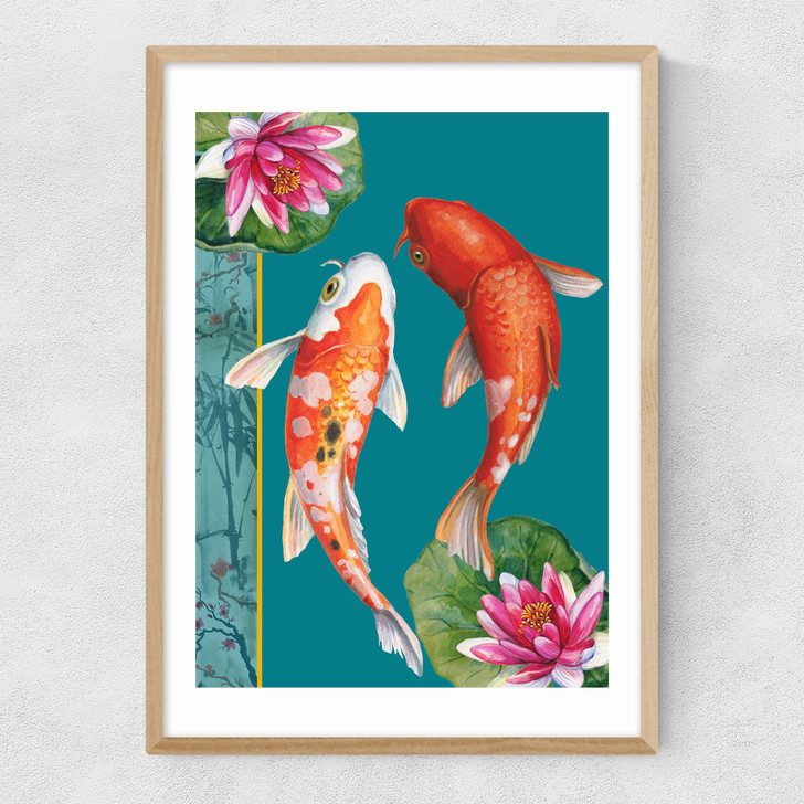 Koi by Rocket 68 Narrow Oak Frame