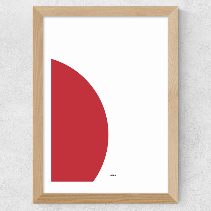 Japan by Rafael Farias Wide Oak Frame