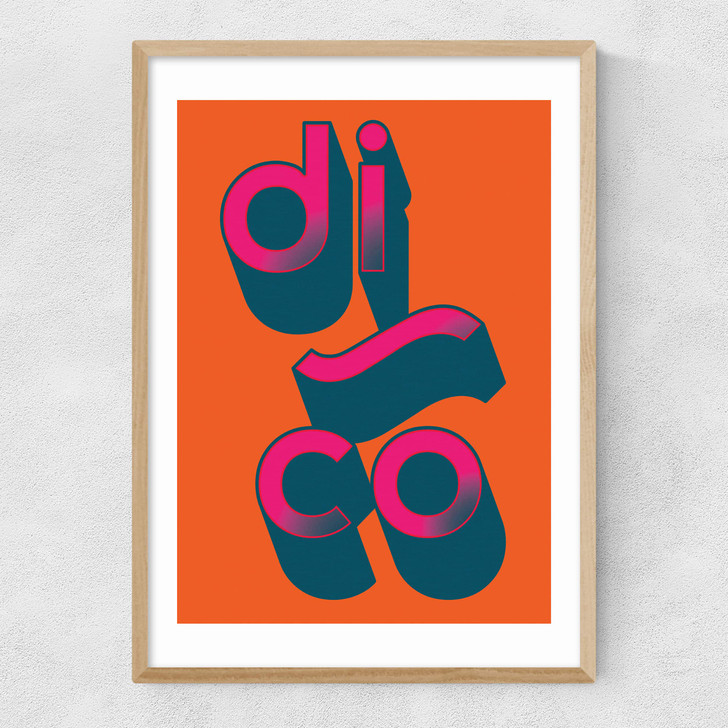 Disco by Limbo and ginger Narrow Oak Frame
