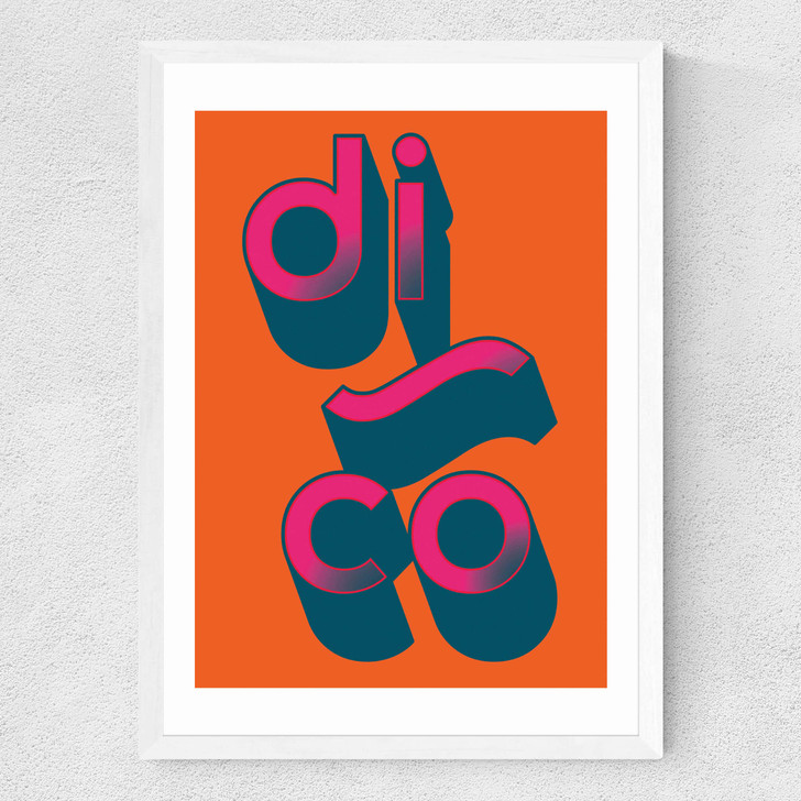 Disco by Limbo and ginger Medium White Frame