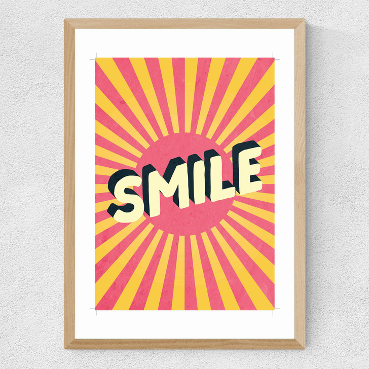 Smile by Scribbler Medium Oak Frame Smile by Scribbler Medium Oak Frame