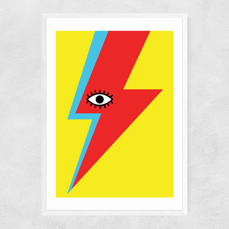 Bowie by Scribbler Narrow White Frame Bowie by Scribbler Narrow White Frame