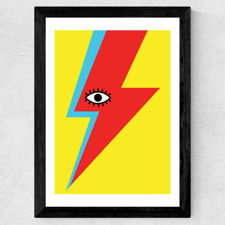 Bowie by Scribbler Wide Black Frame