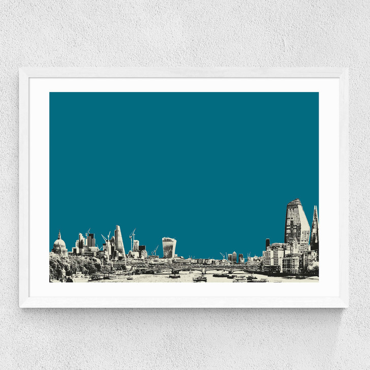 North & South Medium White Frame