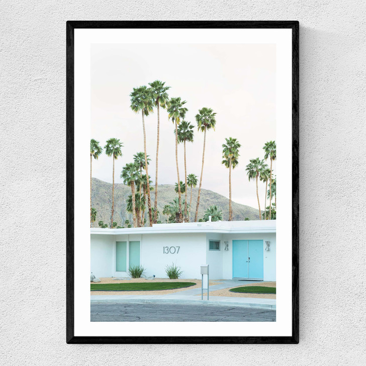 Palm Springs by Oh Fine! Art Narrow Black Frame