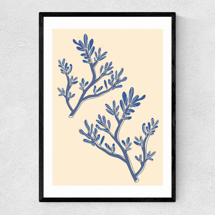 Seaweed Study Narrow Black Frame