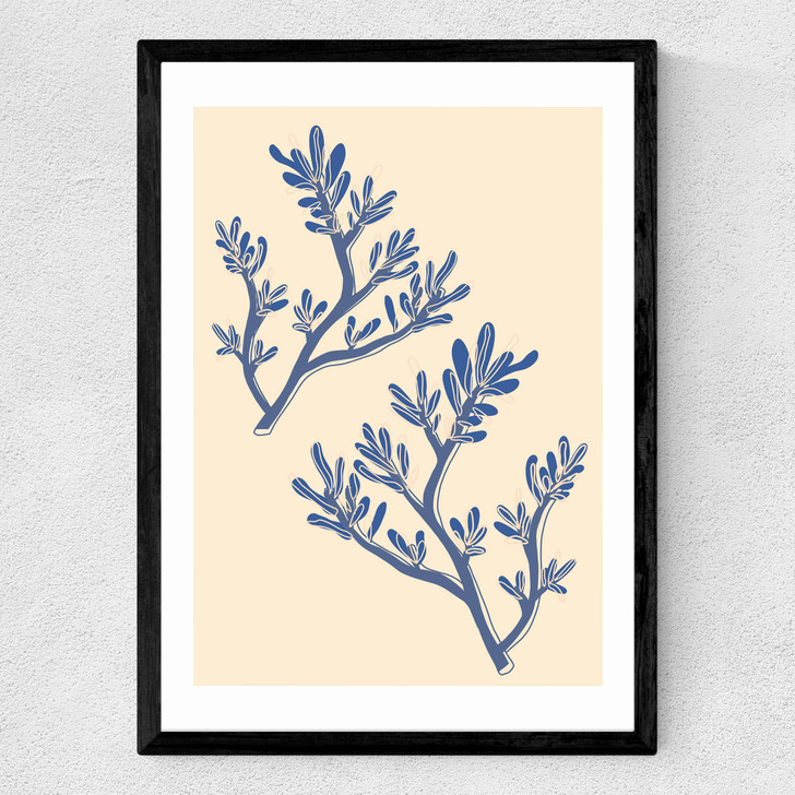 Seaweed Study Medium Black Frame