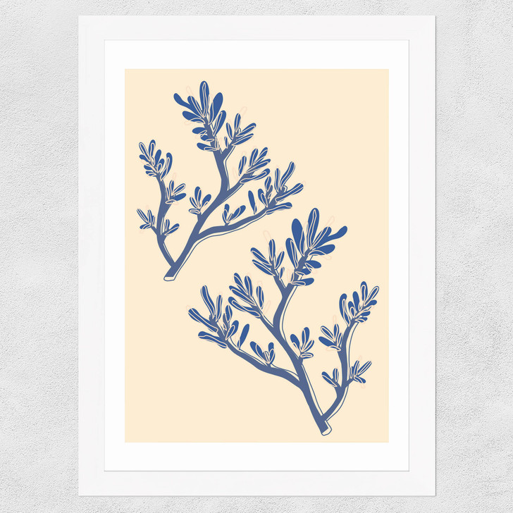 Seaweed Study Wide White Frame