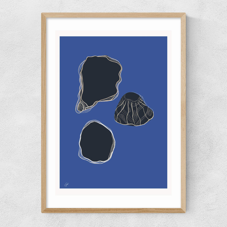 Shell Study Narrow Oak Frame