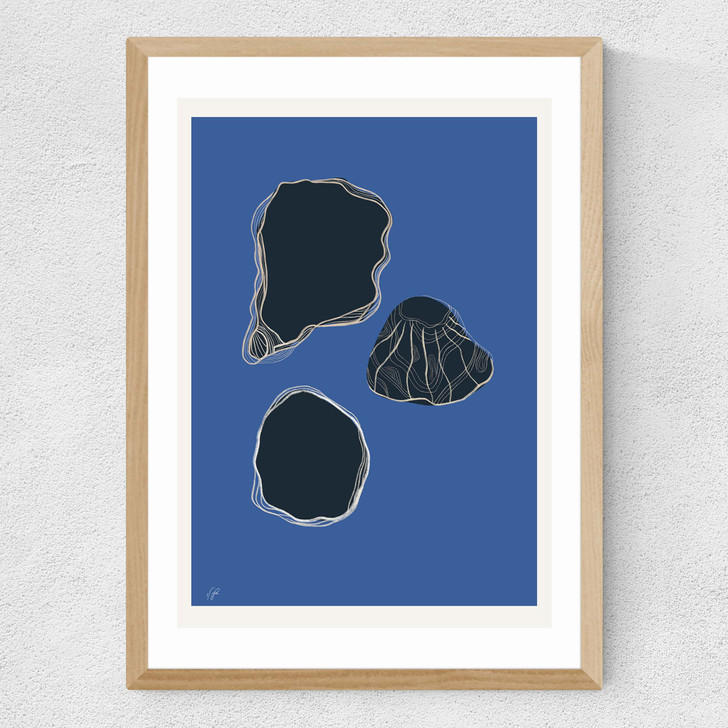 Shell Study Medium Oak Frame