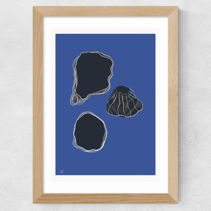 Shell Study Wide Oak Frame