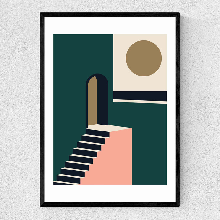 Med Town Narrow Black Frame Med Town Narrow Black Frame