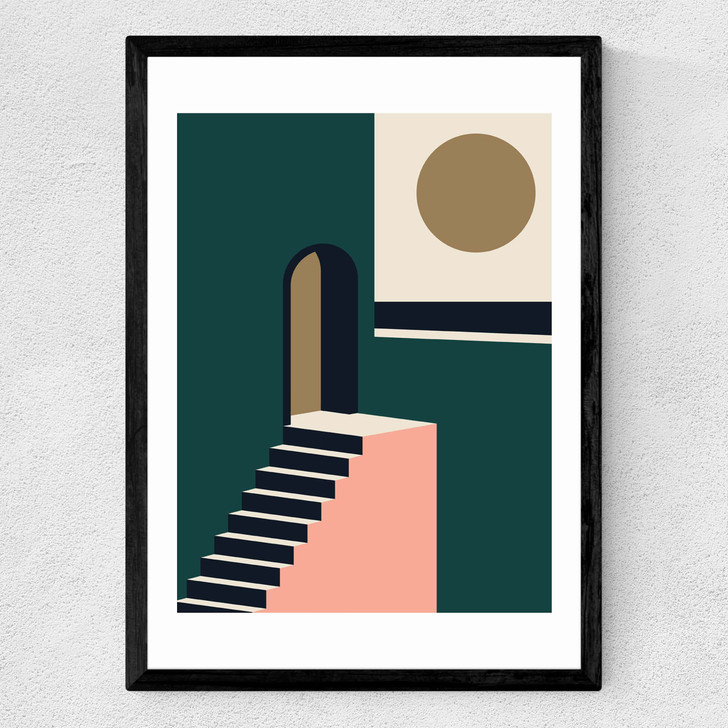 Med Town Medium Black Frame Med Town Medium Black Frame