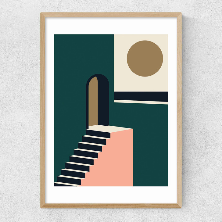 Med Town Narrow Oak Frame Med Town Narrow Oak Frame