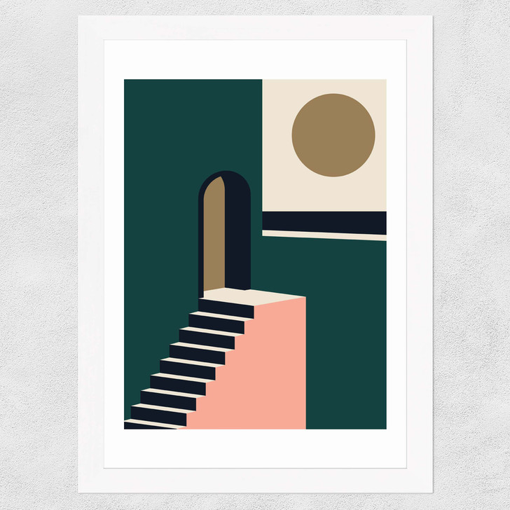 Med Town Wide White Frame Med Town Wide White Frame