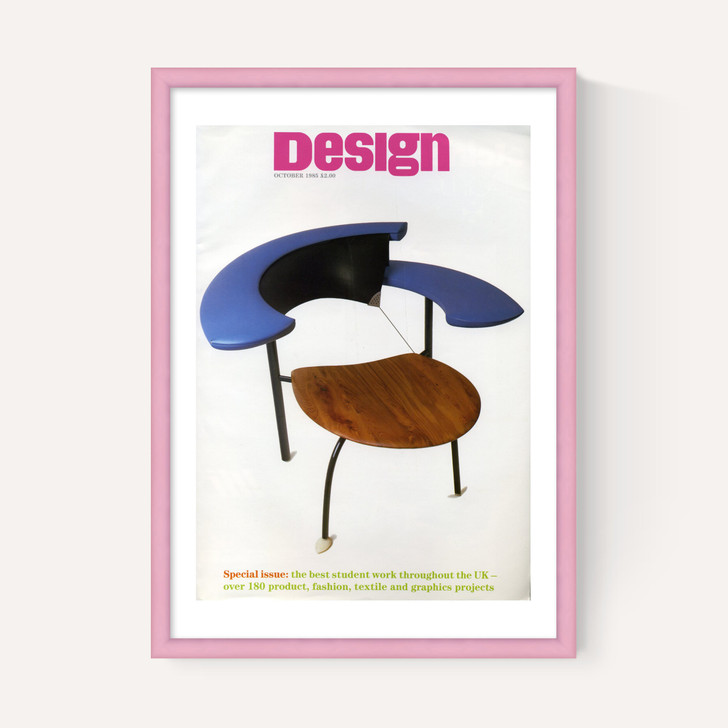 1985 RCA student designed chair blue