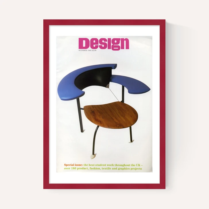1985 RCA student designed chair blue